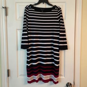 Black and White Striped Dress